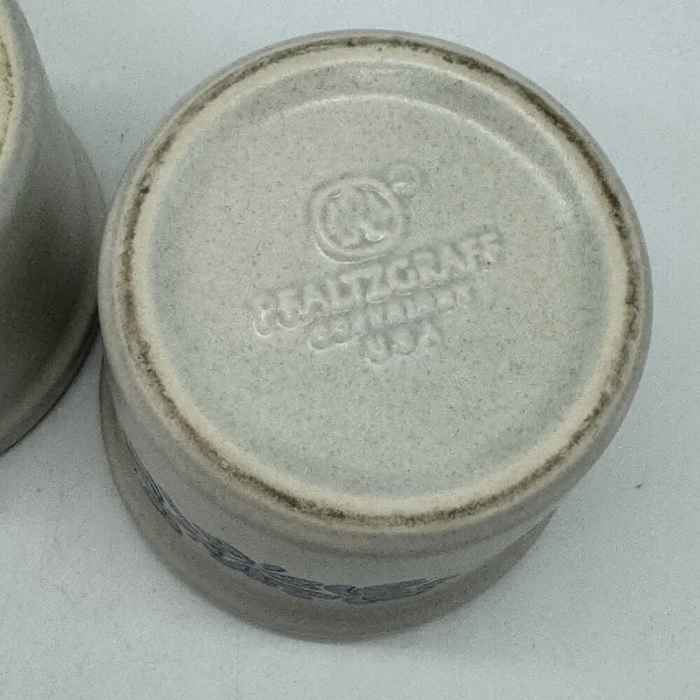 Pfaltzgraff Yorktowne Stoneware Custard Dessert Ramekins Dipper Crocks 920 USA